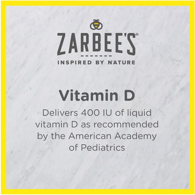 Suplemento de Vitamina D Infantil Zarbee's 0M+ - Suplemento de vitamina D para bebês